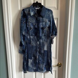 Joy & Ash Denim Patchwork Tunic Top